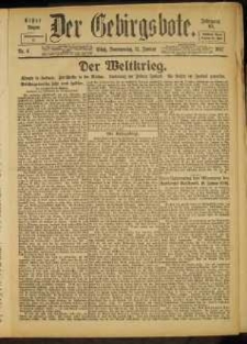 Der Gebirgsbote, 1917, nr 4 [11.01]