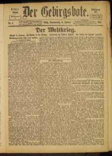 Der Gebirgsbote, 1917, nr 4 [11.01]