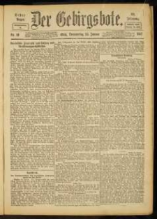 Der Gebirgsbote, 1917, nr 10 [25.01]