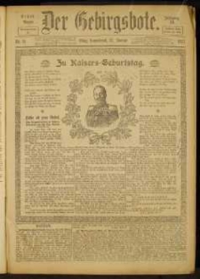Der Gebirgsbote, 1917, nr 11 [27.01]