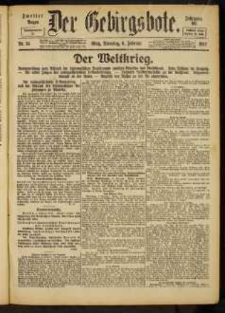Der Gebirgsbote, 1917, nr 14 [6.02]
