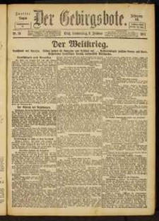 Der Gebirgsbote, 1917, nr 15 [8.02]