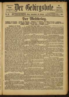 Der Gebirgsbote, 1917, nr 16 [10.02]