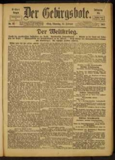 Der Gebirgsbote, 1917, nr 17 [13.02]