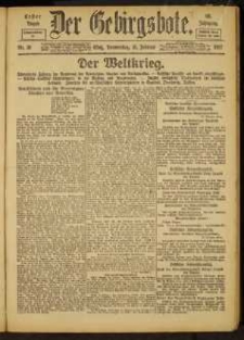 Der Gebirgsbote, 1917, nr 18 [15.02]