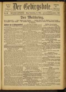 Der Gebirgsbote, 1917, nr 30 [15.03]