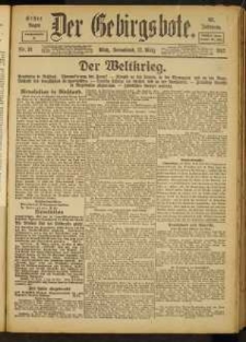 Der Gebirgsbote, 1917, nr 31 [17.03]