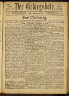 Der Gebirgsbote, 1917, nr 32 [20.03]