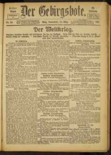 Der Gebirgsbote, 1917, nr 34 [24.03]