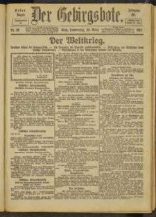 Der Gebirgsbote, 1917, nr 36 [29.03]
