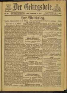 Der Gebirgsbote, 1917, nr 53 [12.05]