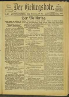 Der Gebirgsbote, 1917, nr 57 [24.05]