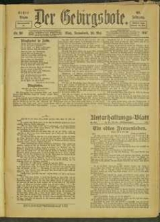 Der Gebirgsbote, 1917, nr 58 [26.05]