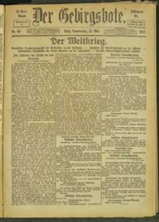 Der Gebirgsbote, 1917, nr 59 [31.05]