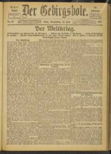 Der Gebirgsbote, 1917, nr 67 [21.06]