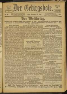 Der Gebirgsbote, 1917, nr 69 [26.06]