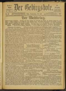 Der Gebirgsbote, 1917, nr 81 [26.07]