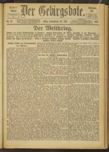 Der Gebirgsbote, 1917, nr 82 [28.07]