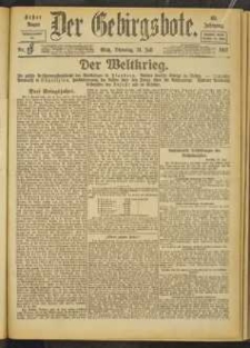 Der Gebirgsbote, 1917, nr 83 [31.07]