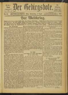 Der Gebirgsbote, 1917, nr 84 [2.08]