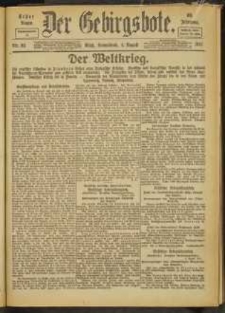 Der Gebirgsbote, 1917, nr 85 [4.08]
