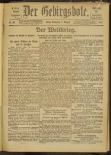 Der Gebirgsbote, 1917, nr 86 [7.08]