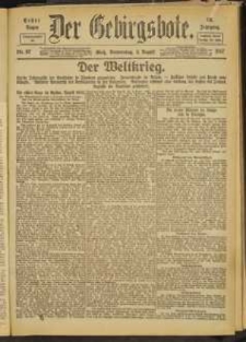 Der Gebirgsbote, 1917, nr 87 [6.01]