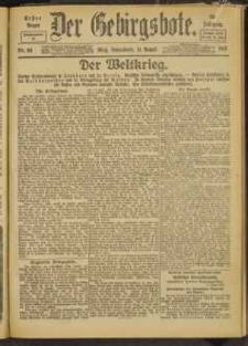 Der Gebirgsbote, 1917, nr 88 [11.08]