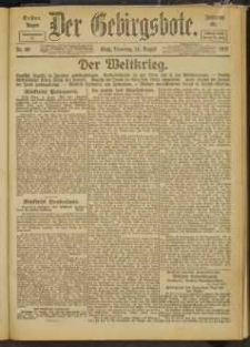 Der Gebirgsbote, 1917, nr 89 [14.08]