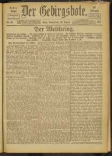 Der Gebirgsbote, 1917, nr 91 [18.08]