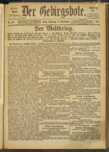 Der Gebirgsbote, 1917, nr 101 [11.09]