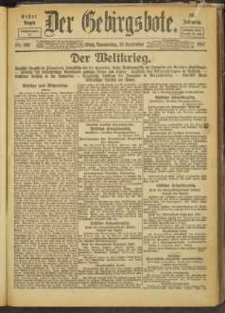 Der Gebirgsbote, 1917, nr 102 [13.09]