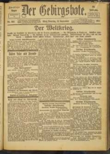 Der Gebirgsbote, 1917, nr 104 [18.09]