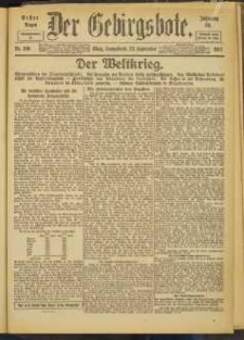 Der Gebirgsbote, 1917, nr 106 [22.09]