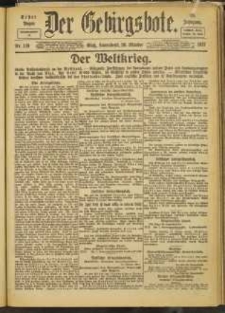 Der Gebirgsbote, 1917, nr 118 [20.10]