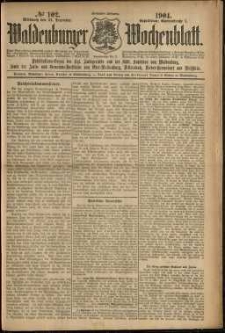 Waldenburger Wochenblatt, Jg. 50, 1904, nr 102