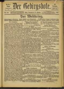 Der Gebirgsbote, 1917, nr 121 [27.10]