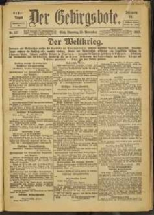Der Gebirgsbote, 1917, nr 127 [13.11]