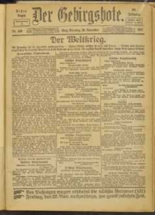 Der Gebirgsbote, 1917, nr 130 [20.11]