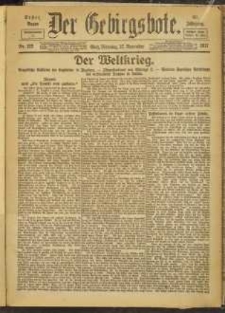 Der Gebirgsbote, 1917, nr 132 [27.11]