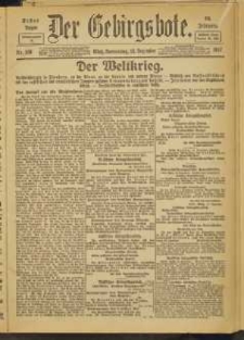 Der Gebirgsbote, 1917, nr 138 [13.12]