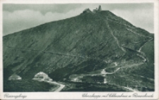 Riesengebirge. Schneekoppe mit Schlesierhaus u. Riesenbaude [Dokument ikonograficzny]