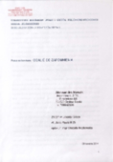 [Historia, którą chcę opisać wydarzyła się naprawdę...]