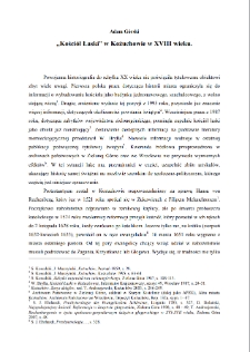 "Kościół Łaski" w Kożuchowie w XVIII wieku [Dokument elektroniczny]