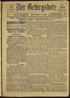 Der Gebirgsbote, 1919, nr 2 [8.01]