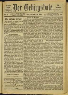 Der Gebirgsbote, 1919, nr 35 [26.03]