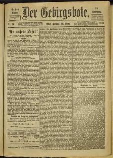 Der Gebirgsbote, 1919, nr 36 [28.03]