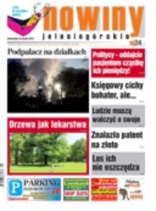 Nowiny Jeleniogórskie : tygodnik społeczny, R.56!, 2014, nr 21 (2866) [Dokument elektroniczny]