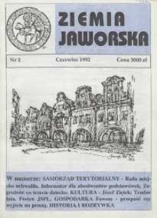 Ziemia Jaworska : miesięcznik samorządowy Ziemi Jaworskiej, 1992, nr 2