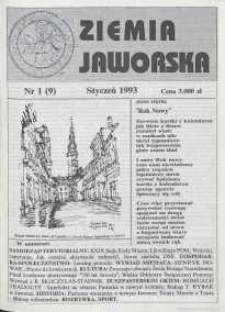 Ziemia Jaworska : miesięcznik samorządowy Ziemi Jaworskiej, 1993, nr 1
